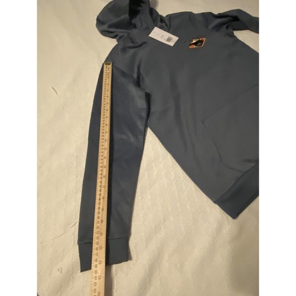 Ocean + Coast Mens Size L Bison Blue Hunting Scene Pullover Hoodie NWT - Picture 10 of 15